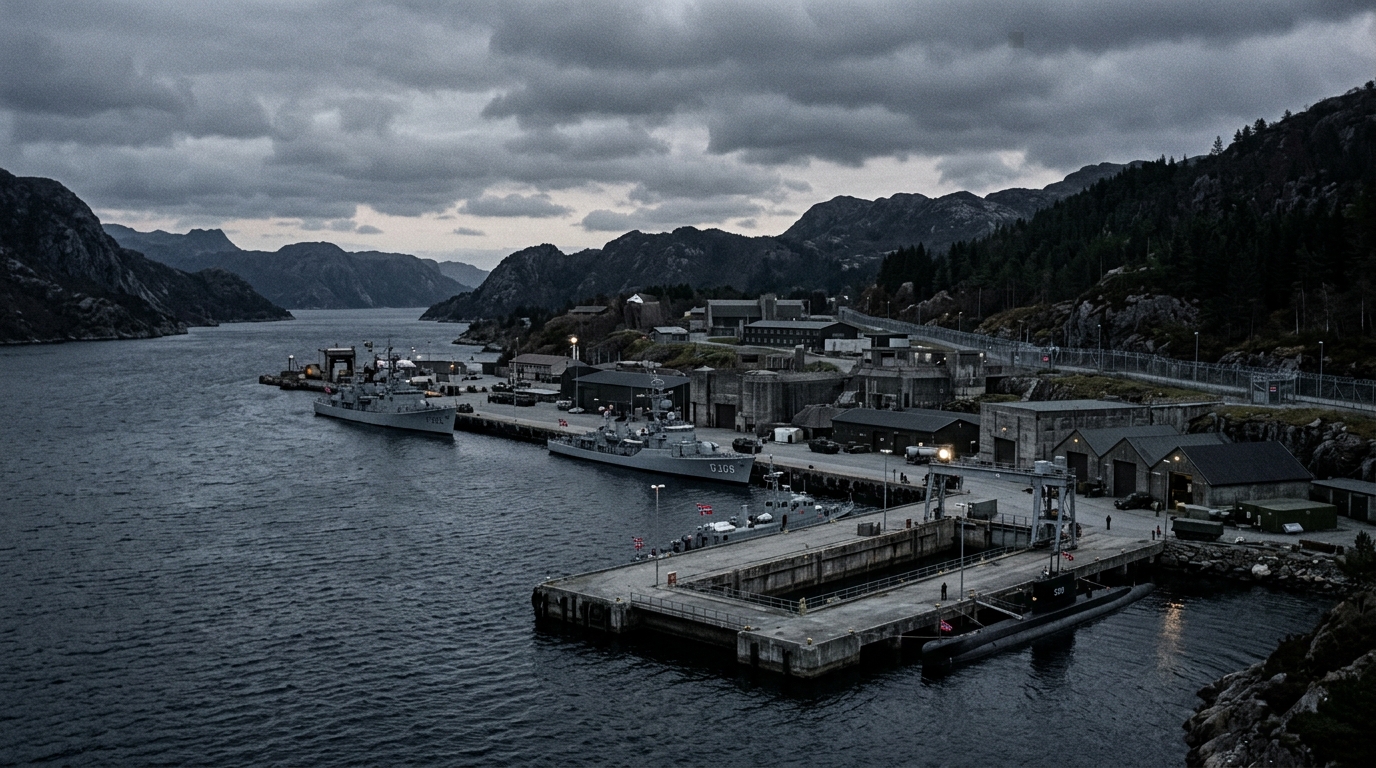 Vue des installations navales d'Ulsnes, près de Stavanger