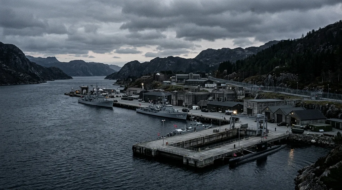 Vue des installations navales d'Ulsnes, près de Stavanger